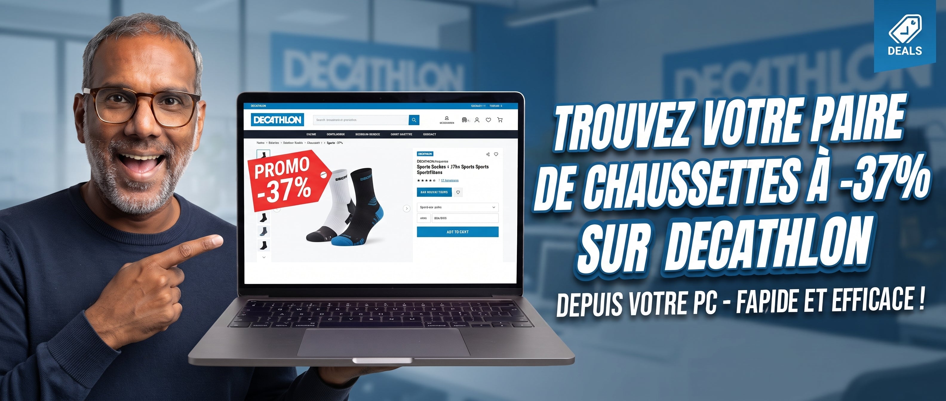 Tuto N°16 - Comment trouver une paire de chaussettes à -37% sur DECATHLON depuis sur son PC (MP4)
